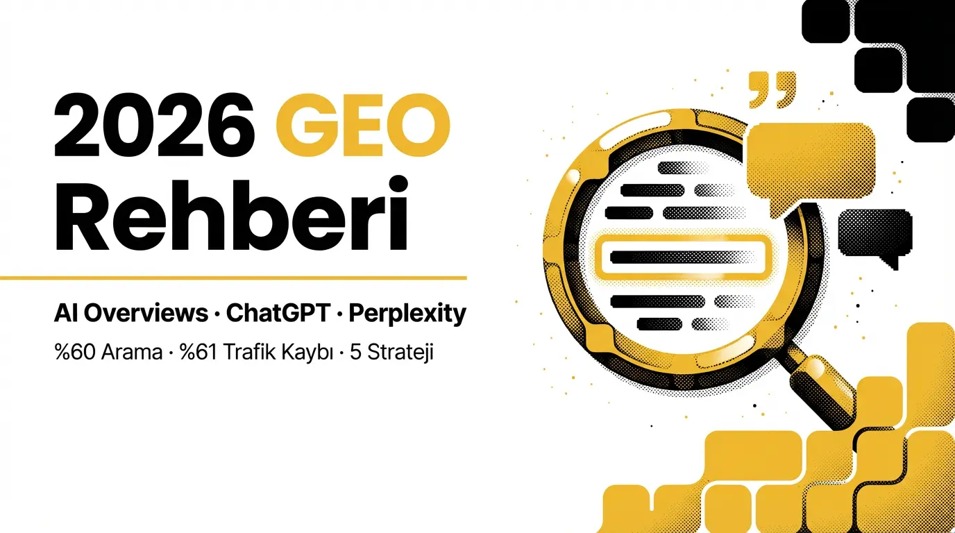 ChatGPT ve Google AI Overviews Sizi Buluyor mu? 2026 GEO Rehberi