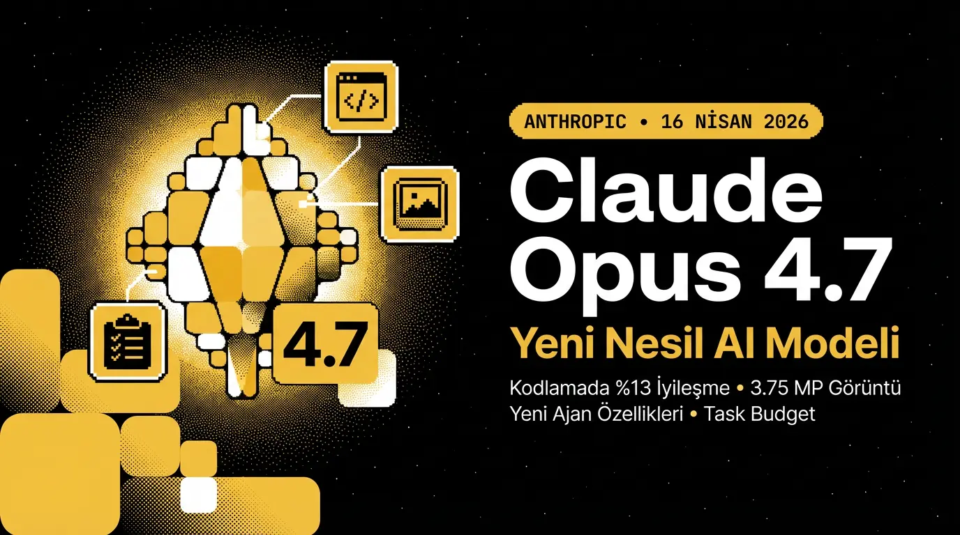 Claude Opus 4.7 Yayınlandı: Daha Güçlü Kod, Yüksek Çözünürlüklü Görüntü ve Yeni Ajan Özellikleri